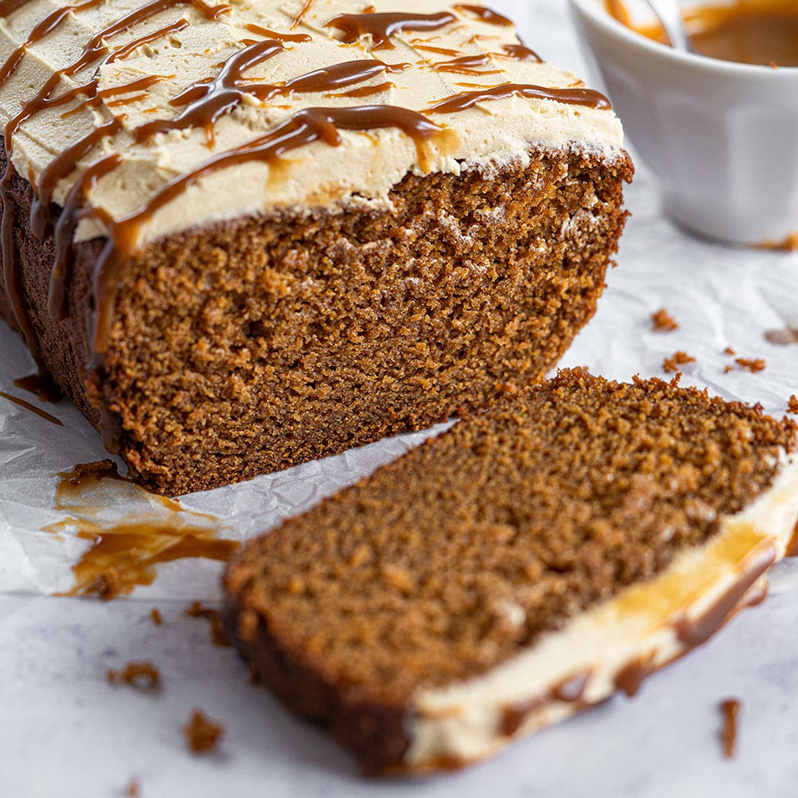 Gluten-free Sticky Toffee Loaf Cake Recipe (low FODMAP, dairy-free/vegan option)