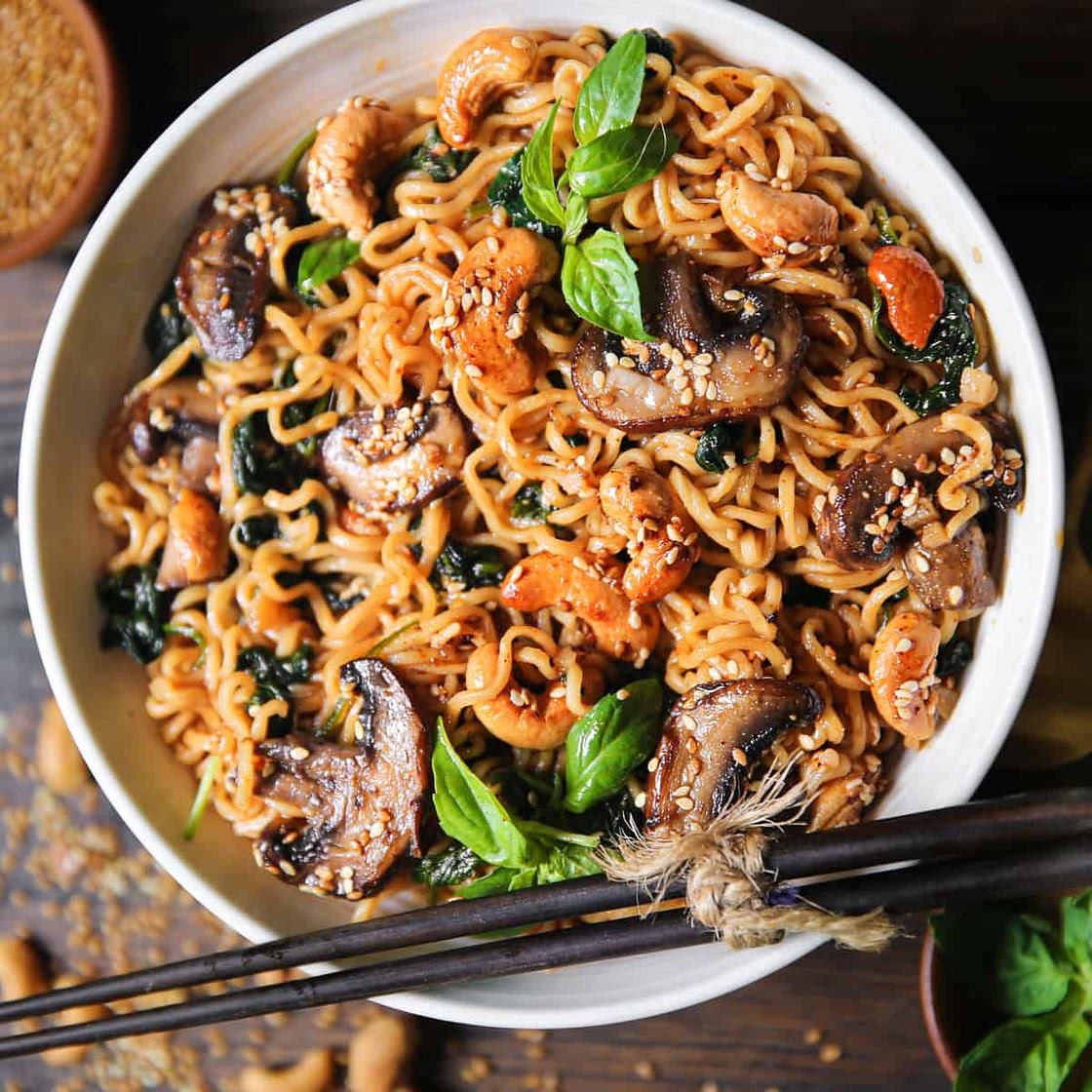 Vegetarian Ramen Noodles - 30-Minute Meal