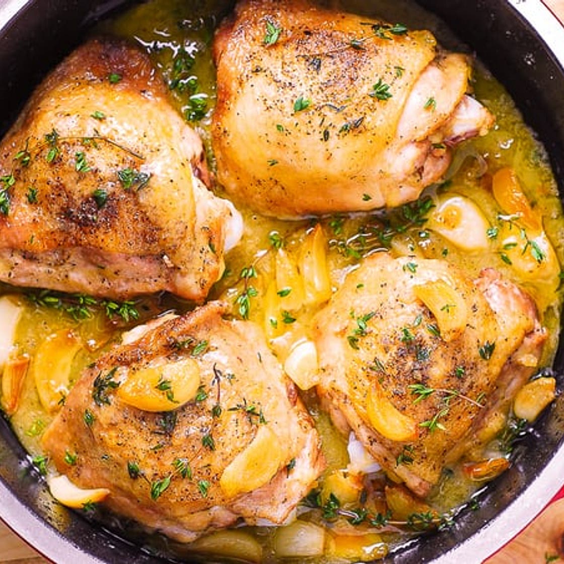 Garlic Thyme Chicken Thighs