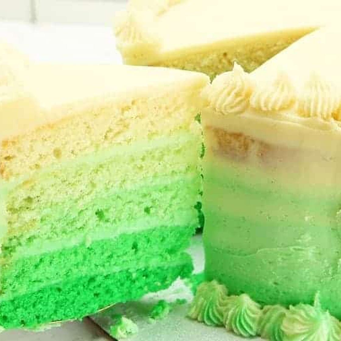 St. Patrick’s Day Ombre Cake