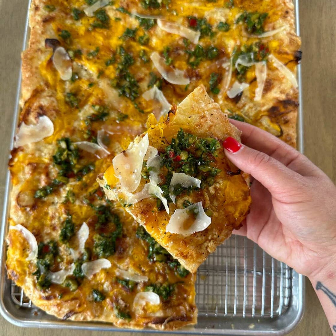 Brown Butter Ricotta Squash Pizza