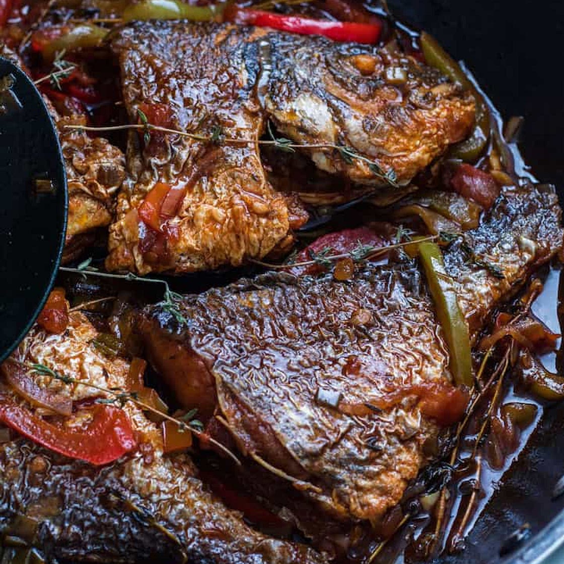 Jamaican Brown Stew Fish Recipe