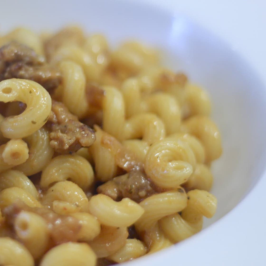 Pasta with Quick Sausage Ragu