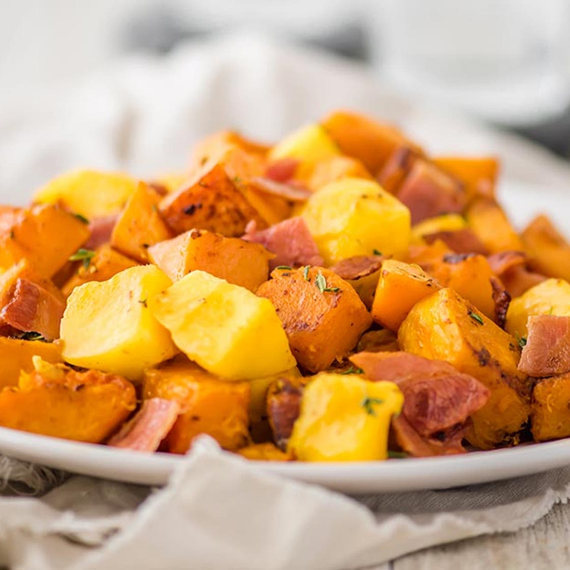 Mango Bacon Butternut Squash Hash Recipe
