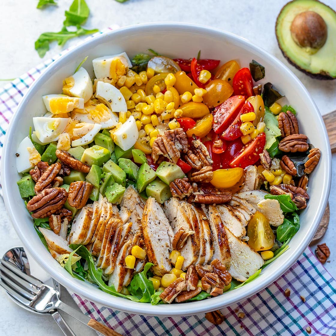 Grilled Chicken Salad + Homemade Sweet Onion Dressing