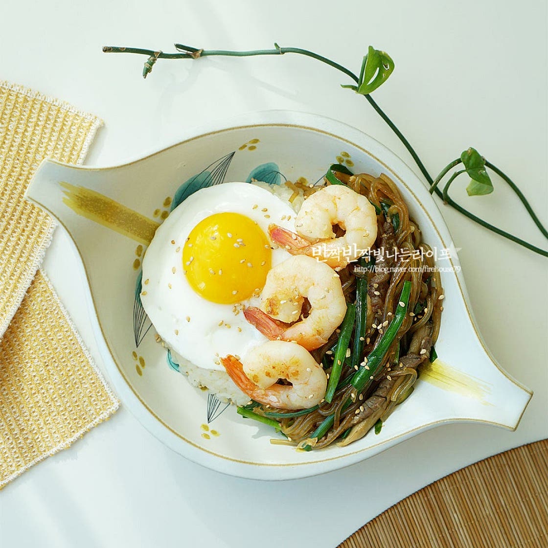 중국집 잡채밥 만들기 굴소스 잡채덮밥 남은 잡채 요리