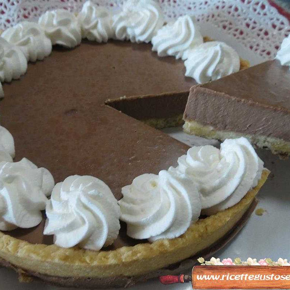 Crostata panna cotta e nutella