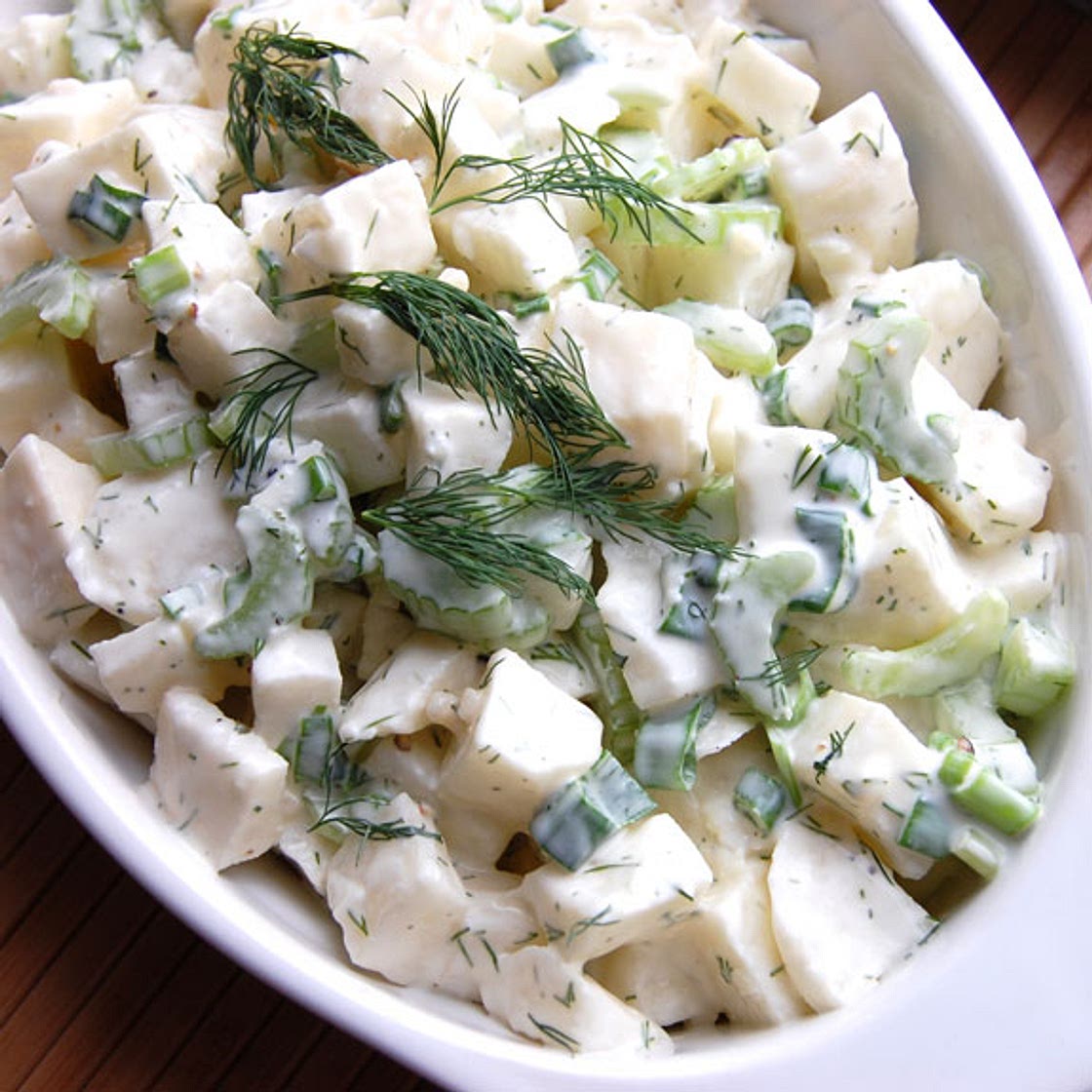 Paleo Jicama Dill “Potato” Salad