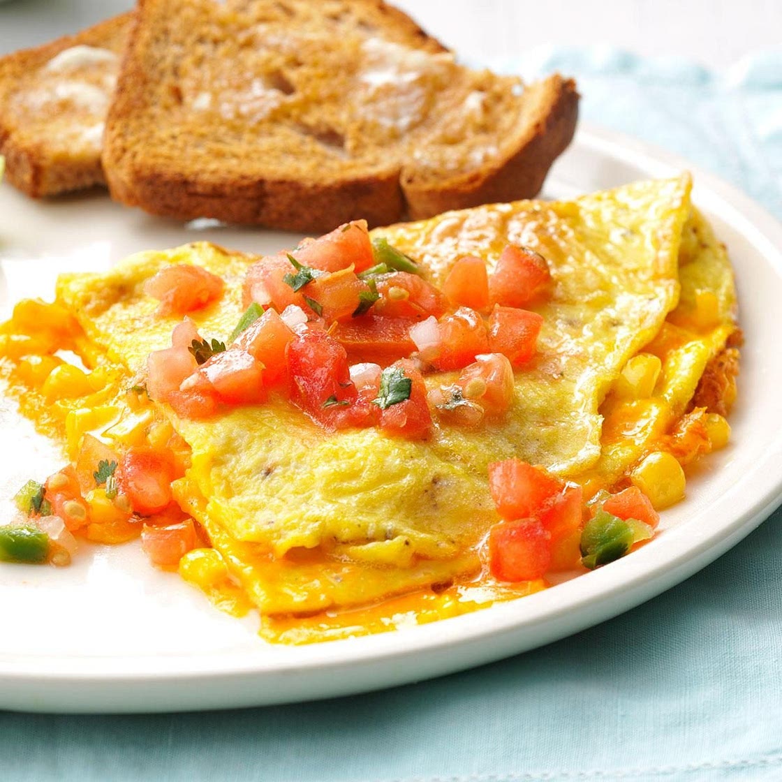 Fresh Corn Omelet