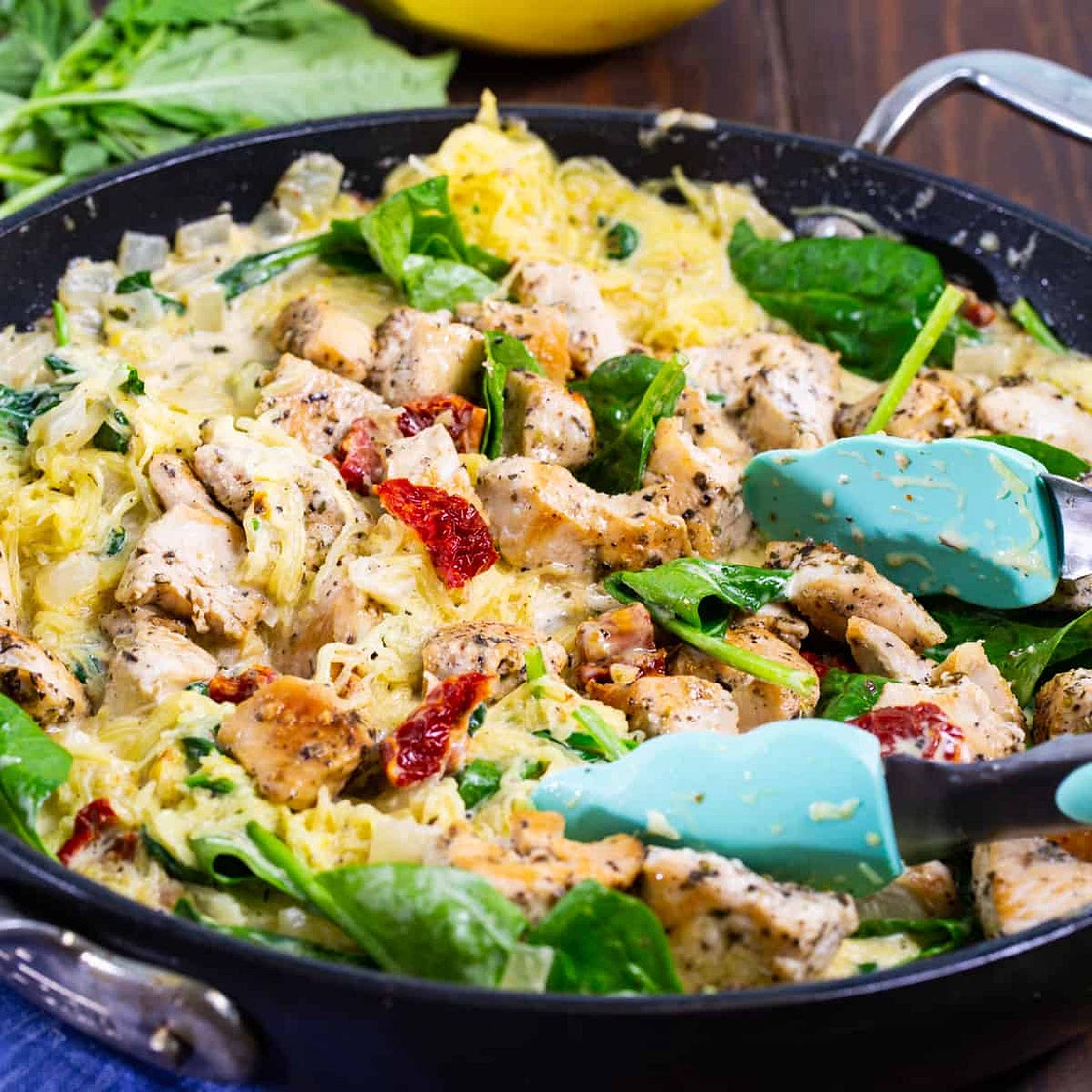 Tuscan Chicken Spaghetti Squash