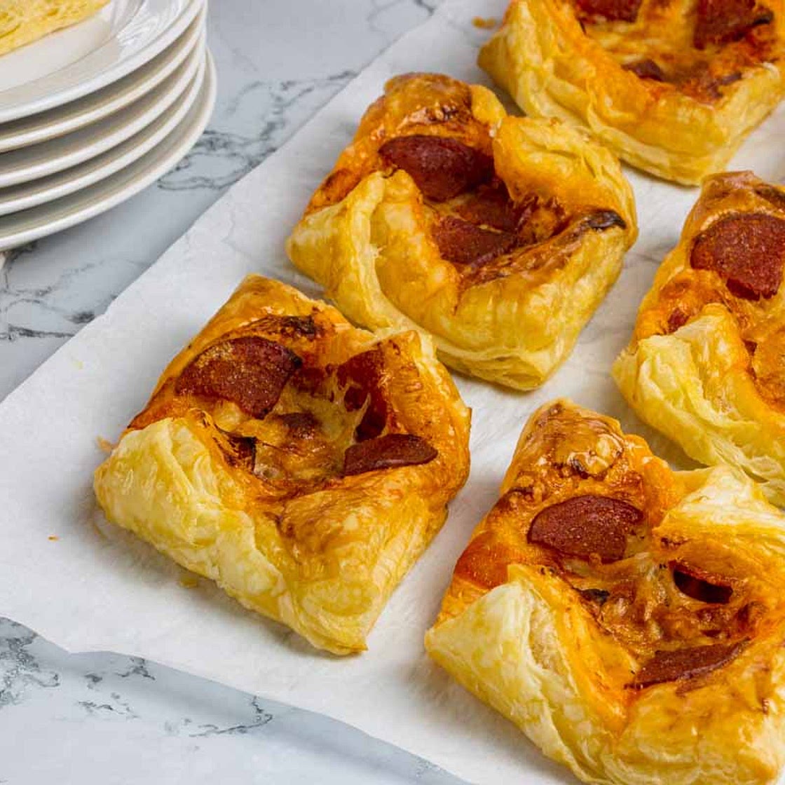 Pepperoni and Cheese Puffs