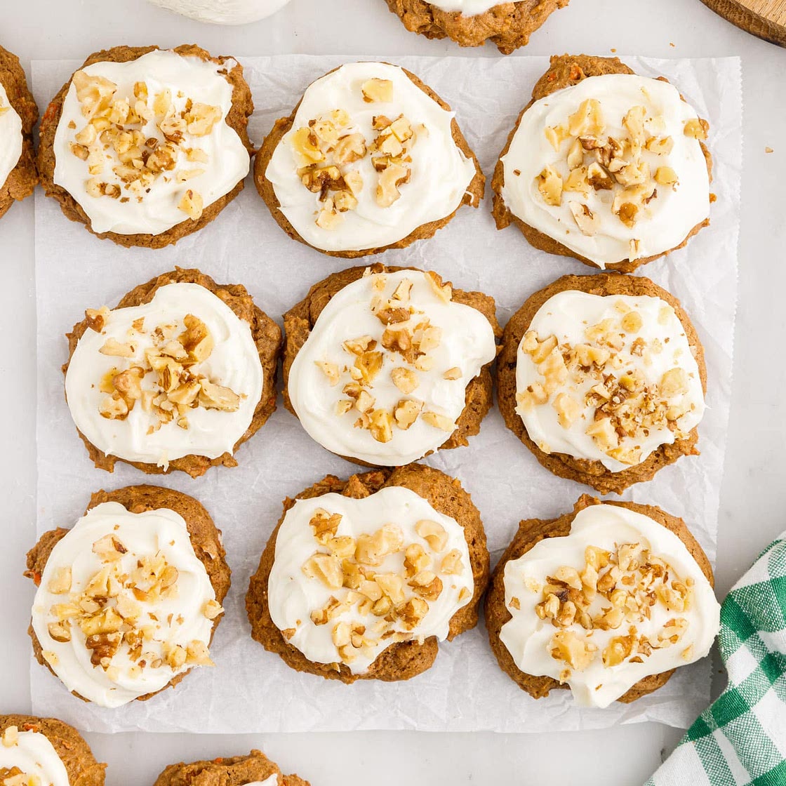 Carrot Cake Mix Cookies