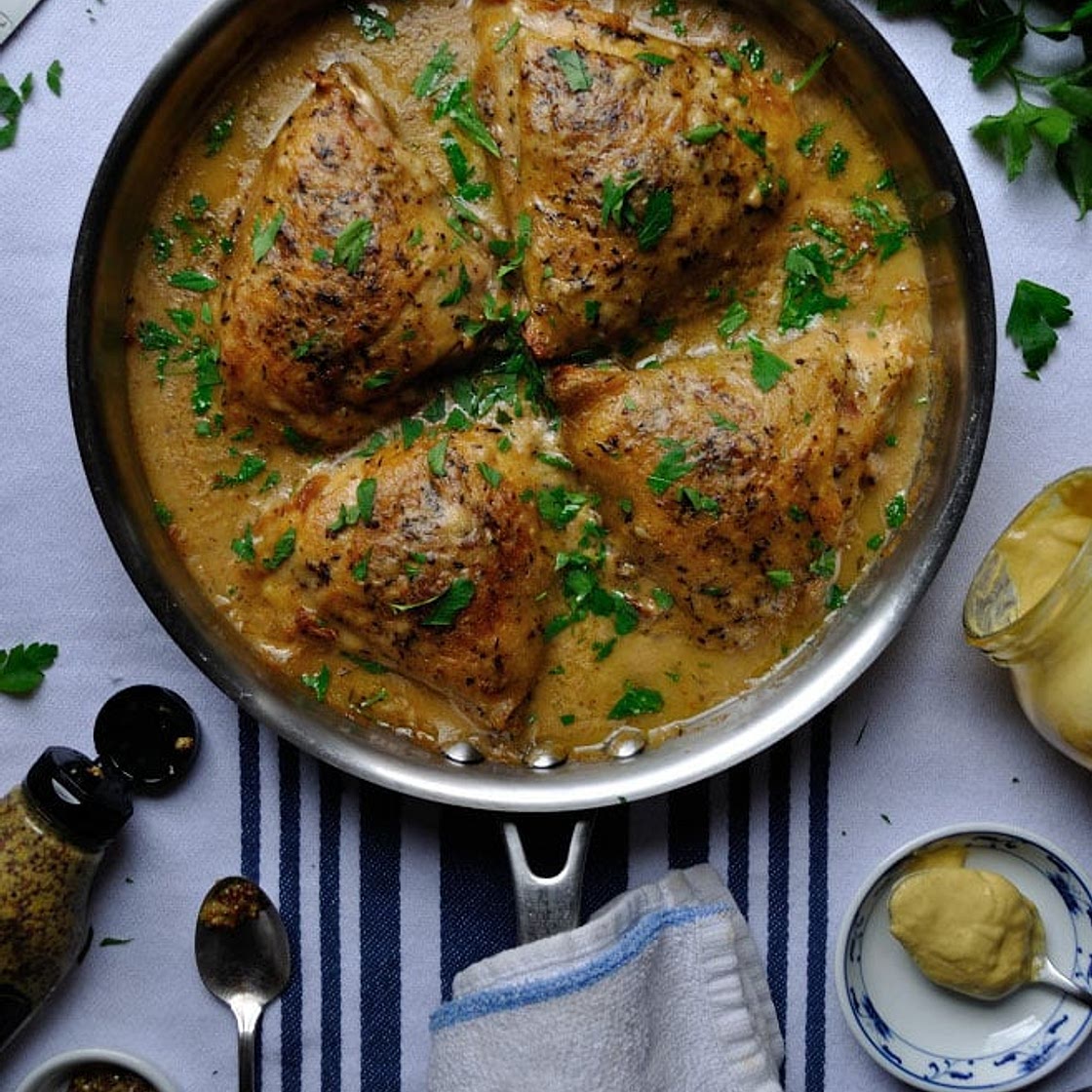 Chicken Dijonnaise, Classic French Flavour