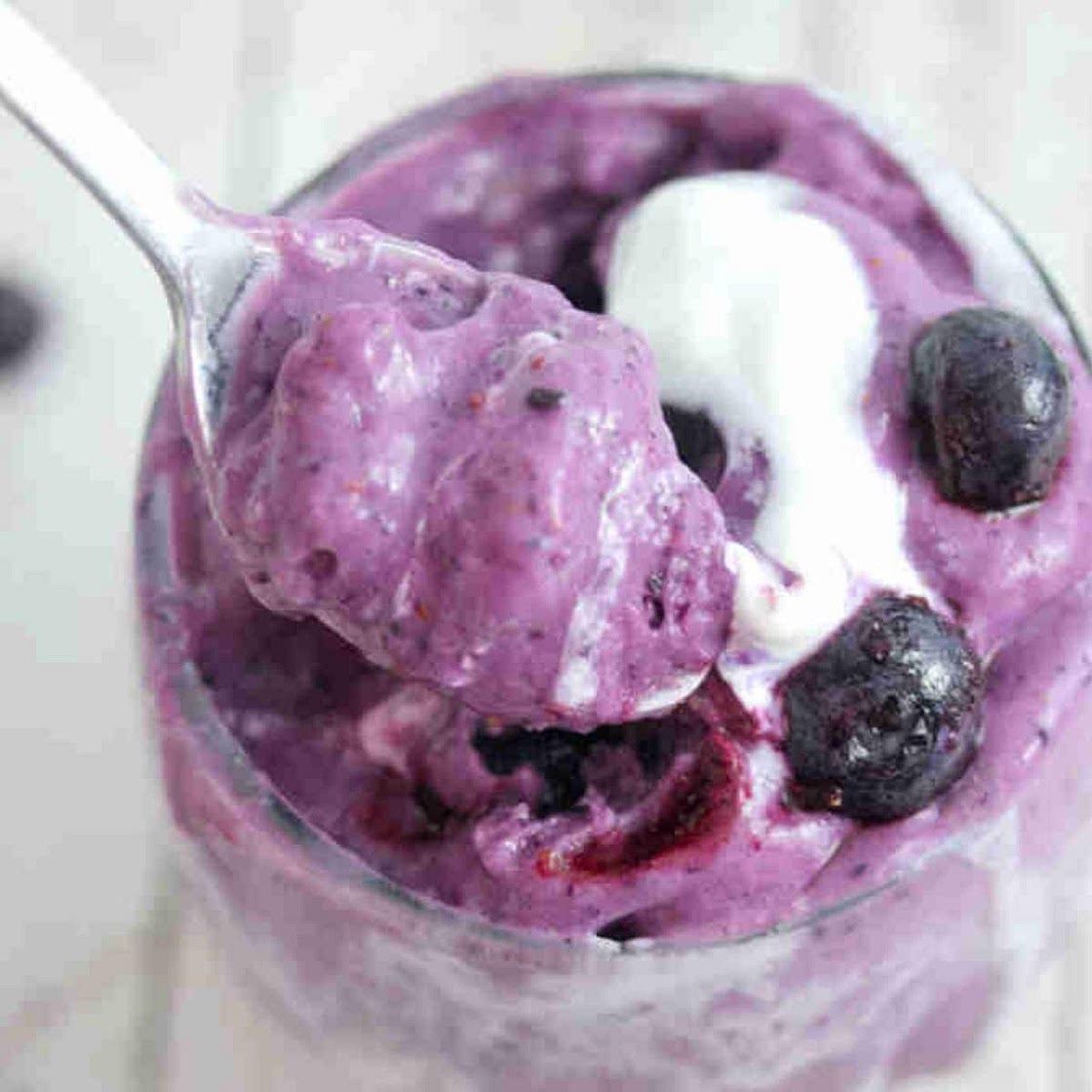 High Protein Berry Fluff