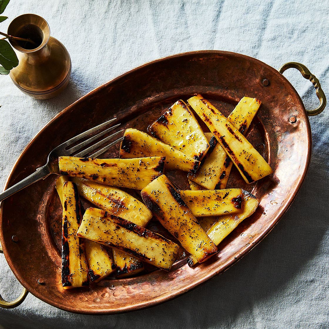 Seared and Glazed Parsnips with Rosemary