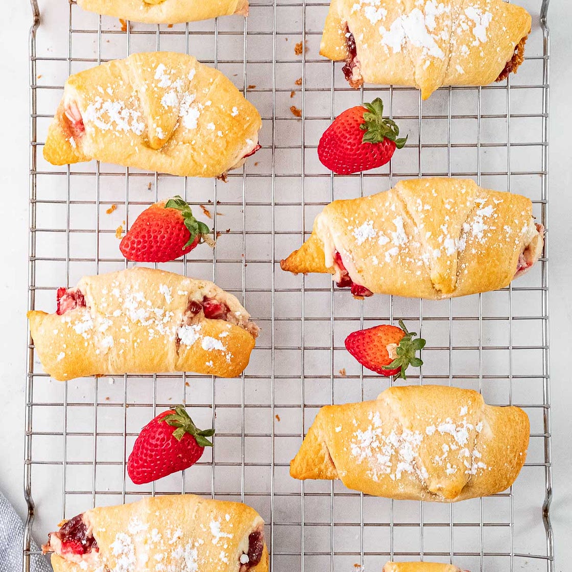 Strawberry Cheesecake Crescent Rolls