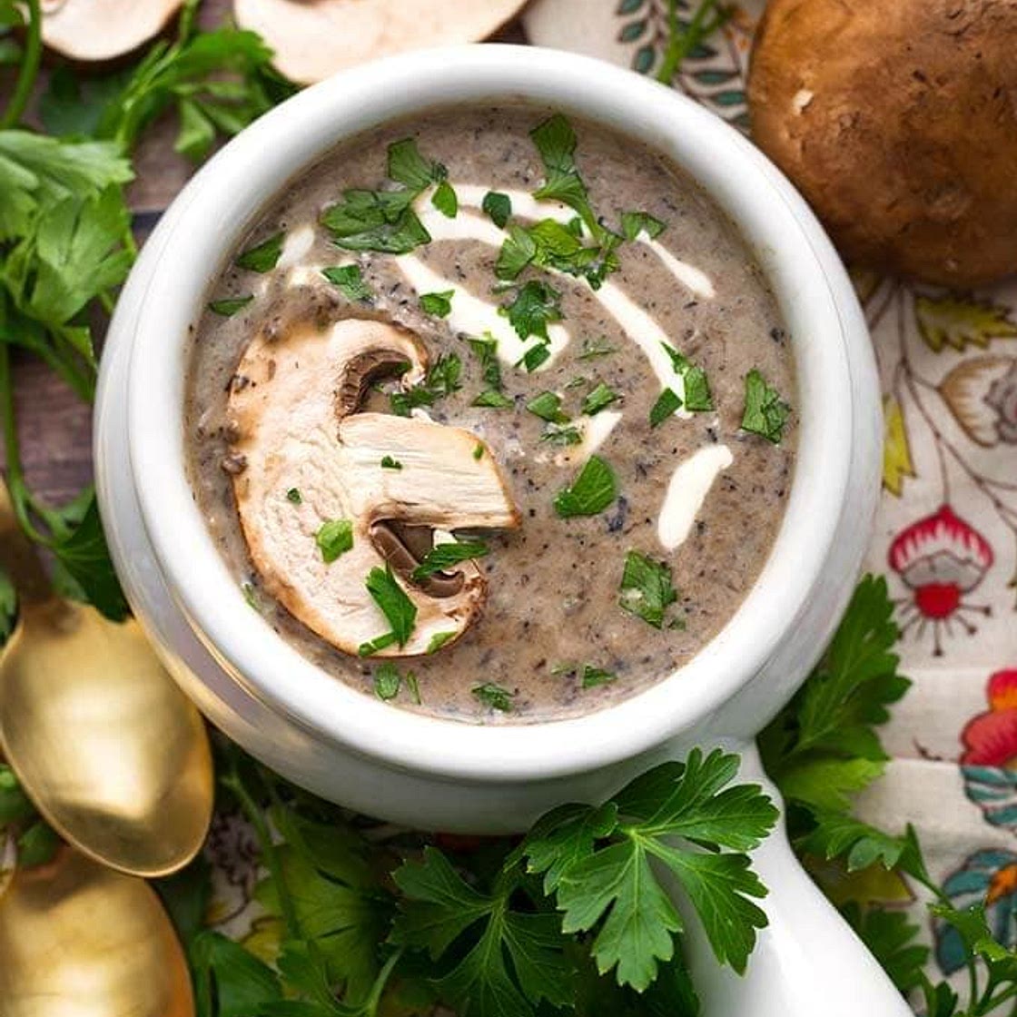 Instant Pot Mushroom Soup