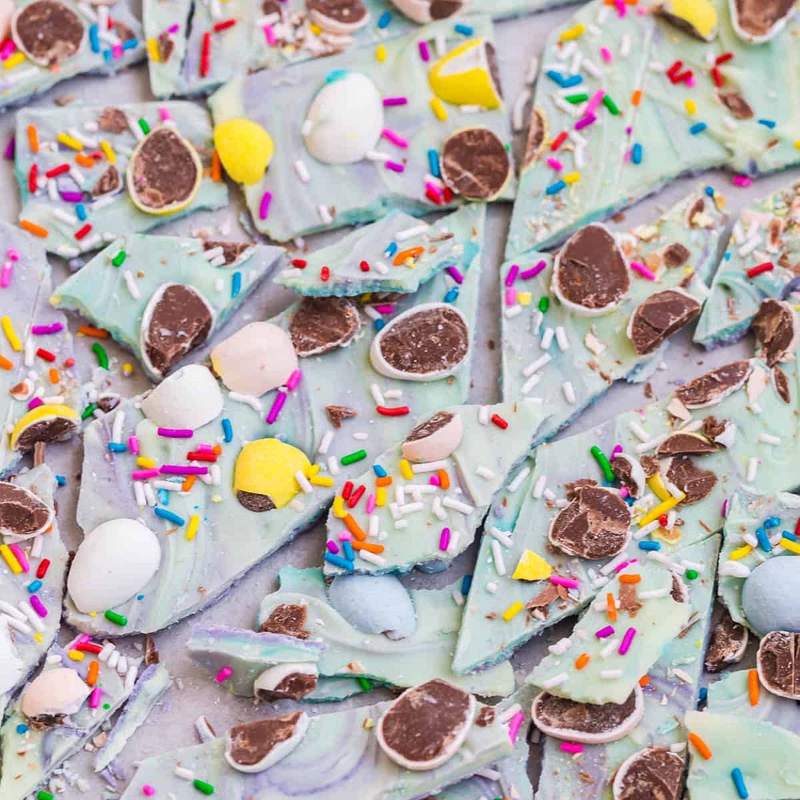 White Chocolate Mini Egg Bark