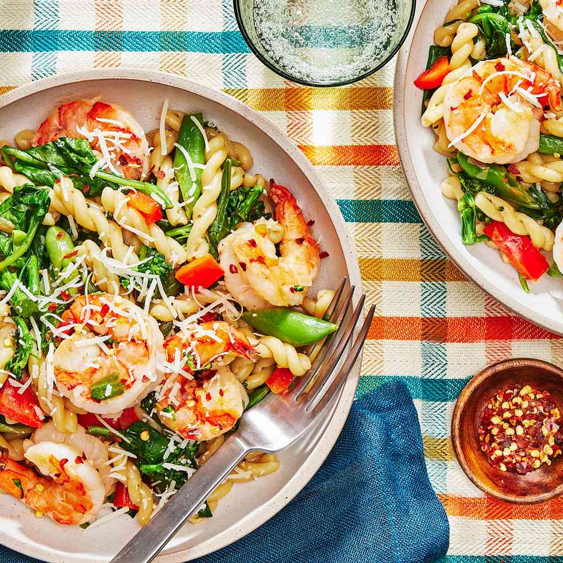 Pasta Primavera With Shrimp