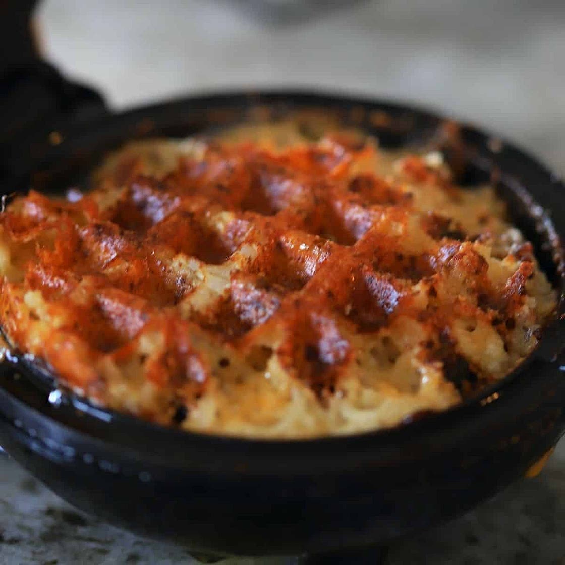 Cheesy Cauliflower Hash Brown Waffles