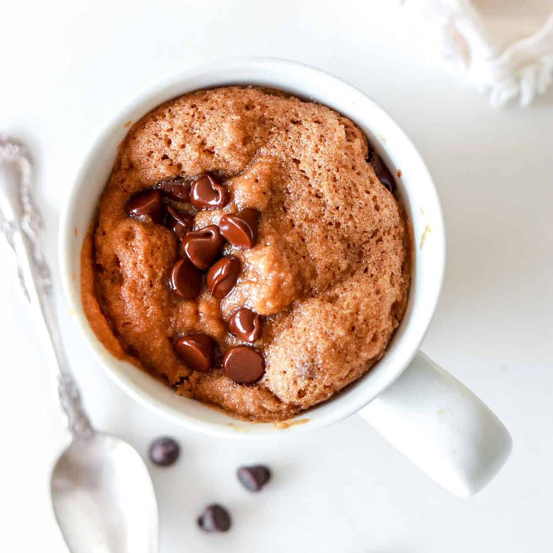 Chocolate Chip Cookie Mug Cake (gluten free)