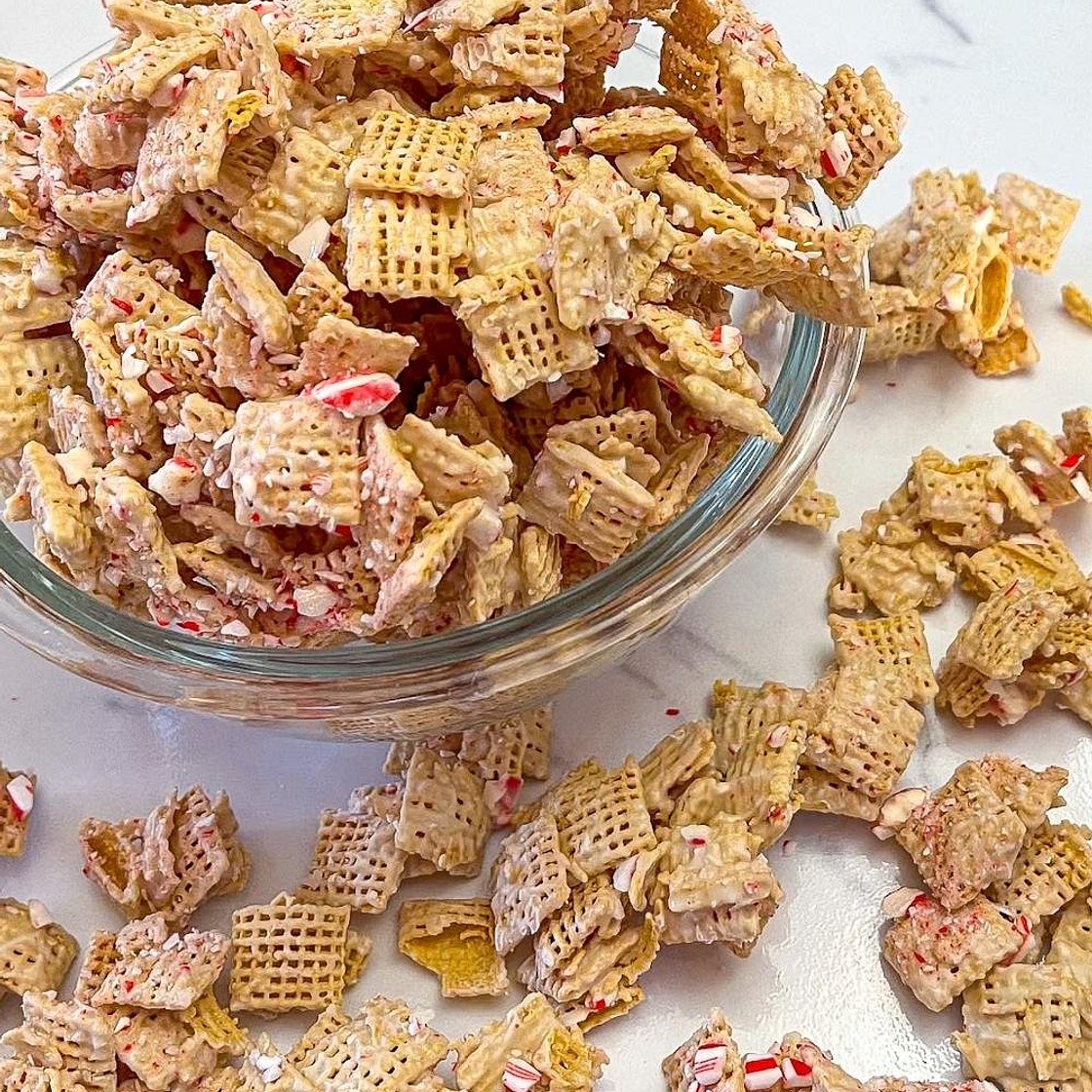 Candy Cane Crunch Chex Party Mix