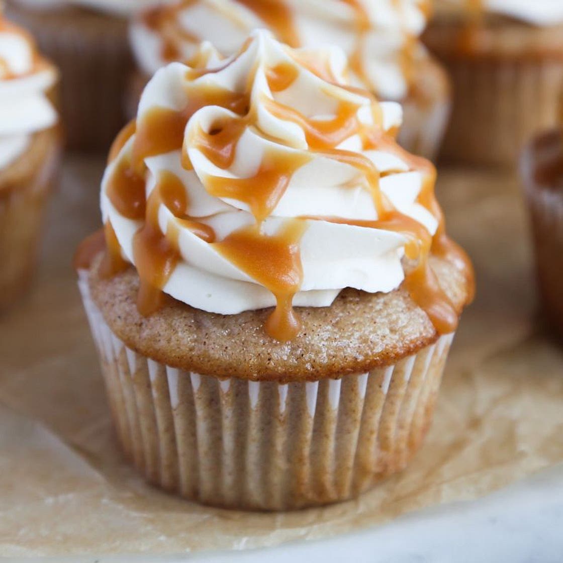 Caramel Apple Cupcakes