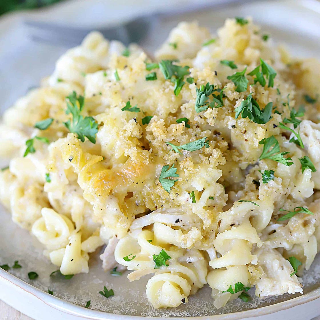 Creamy Chicken Pasta Casserole