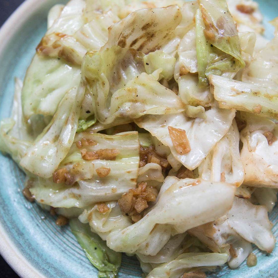 Galam Plee Pad Nam Pla (Thai Stir-Fried Cabbage With Fish Sauce and Garlic) Recipe