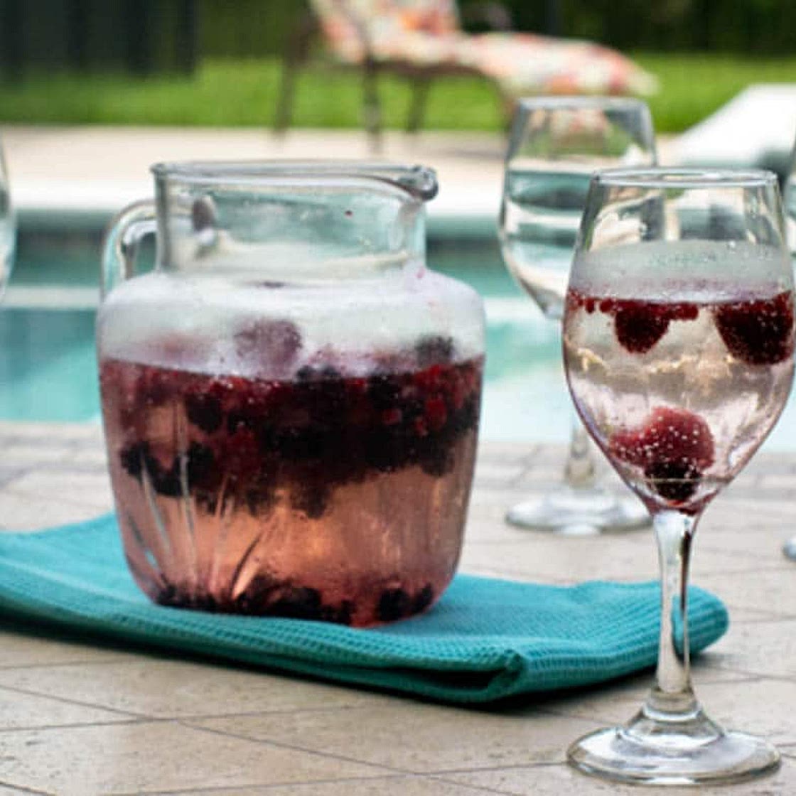 Homemade Berry Wine Cooler Recipe