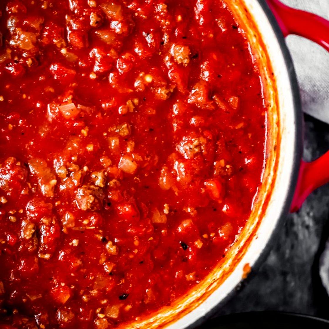 Spaghetti Sauce made with Ground Venison