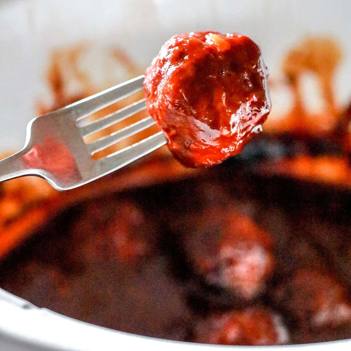 Slow Cooker BBQ Turkey Meatballs