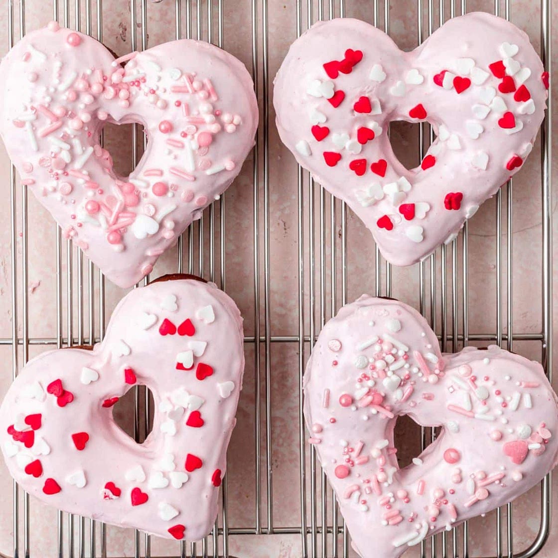 Heart Shaped Donuts