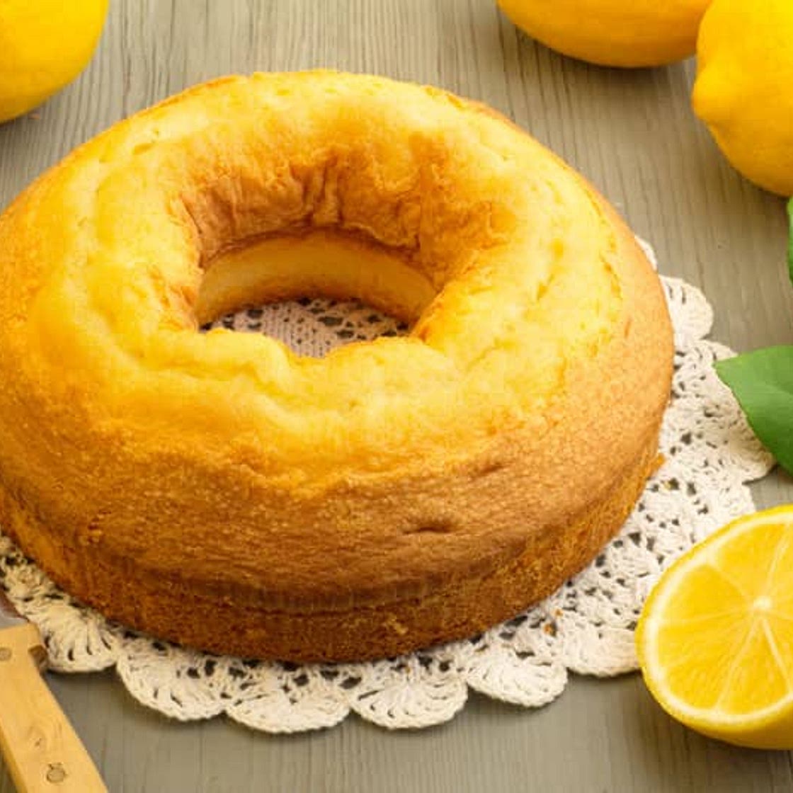 Lemon Angel Food Cake
