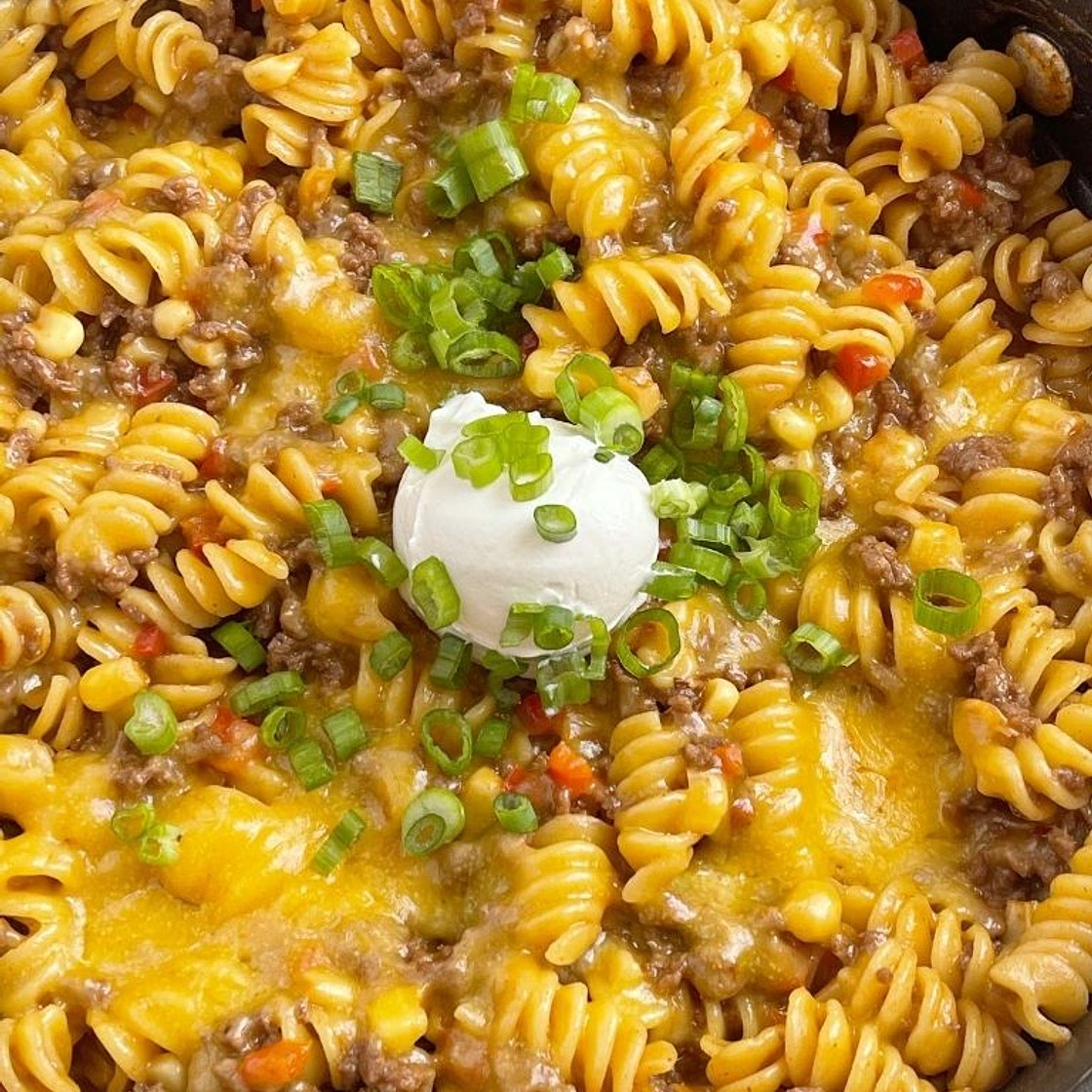 BBQ Beef Pasta Skillet