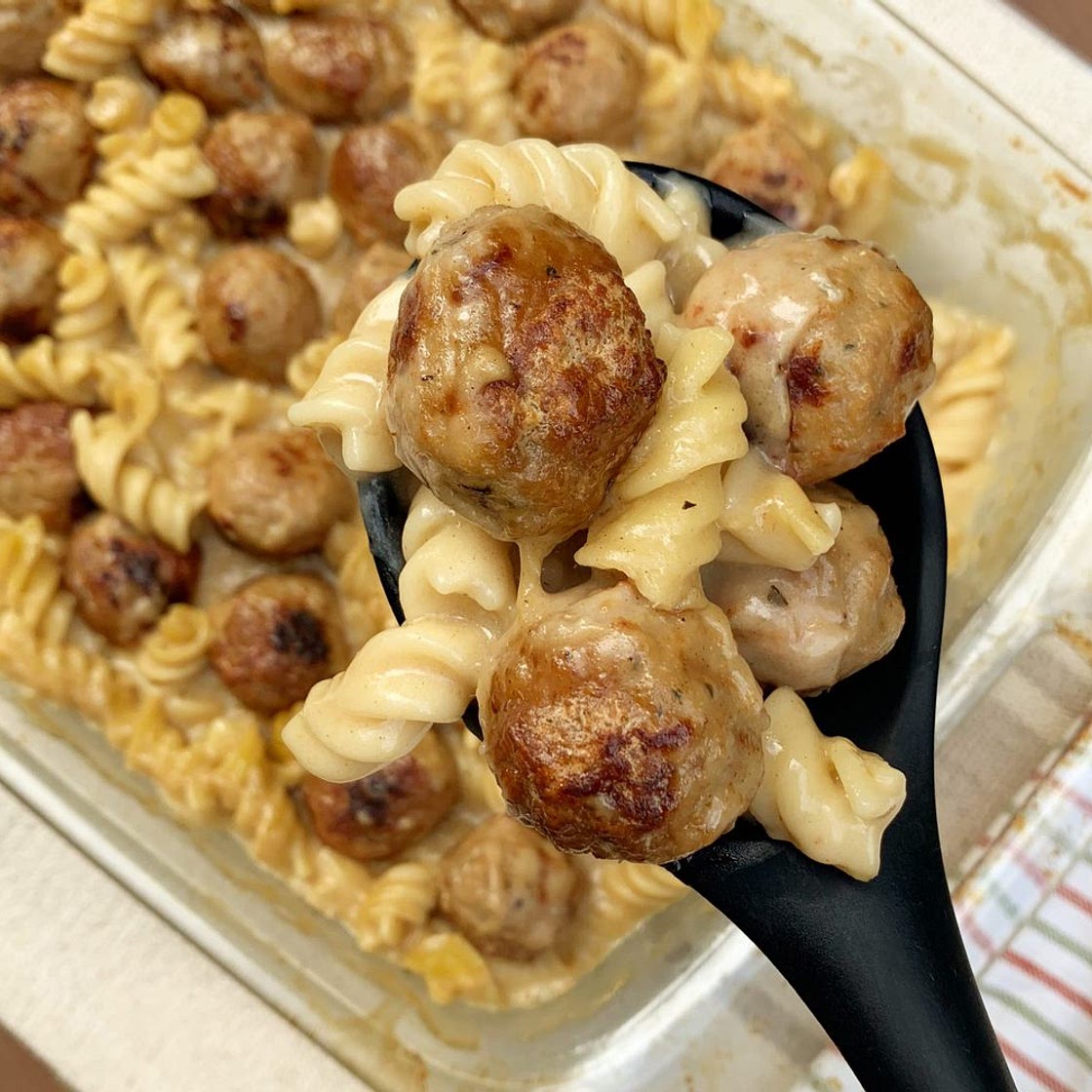 Swedish Meatball Pasta Bake