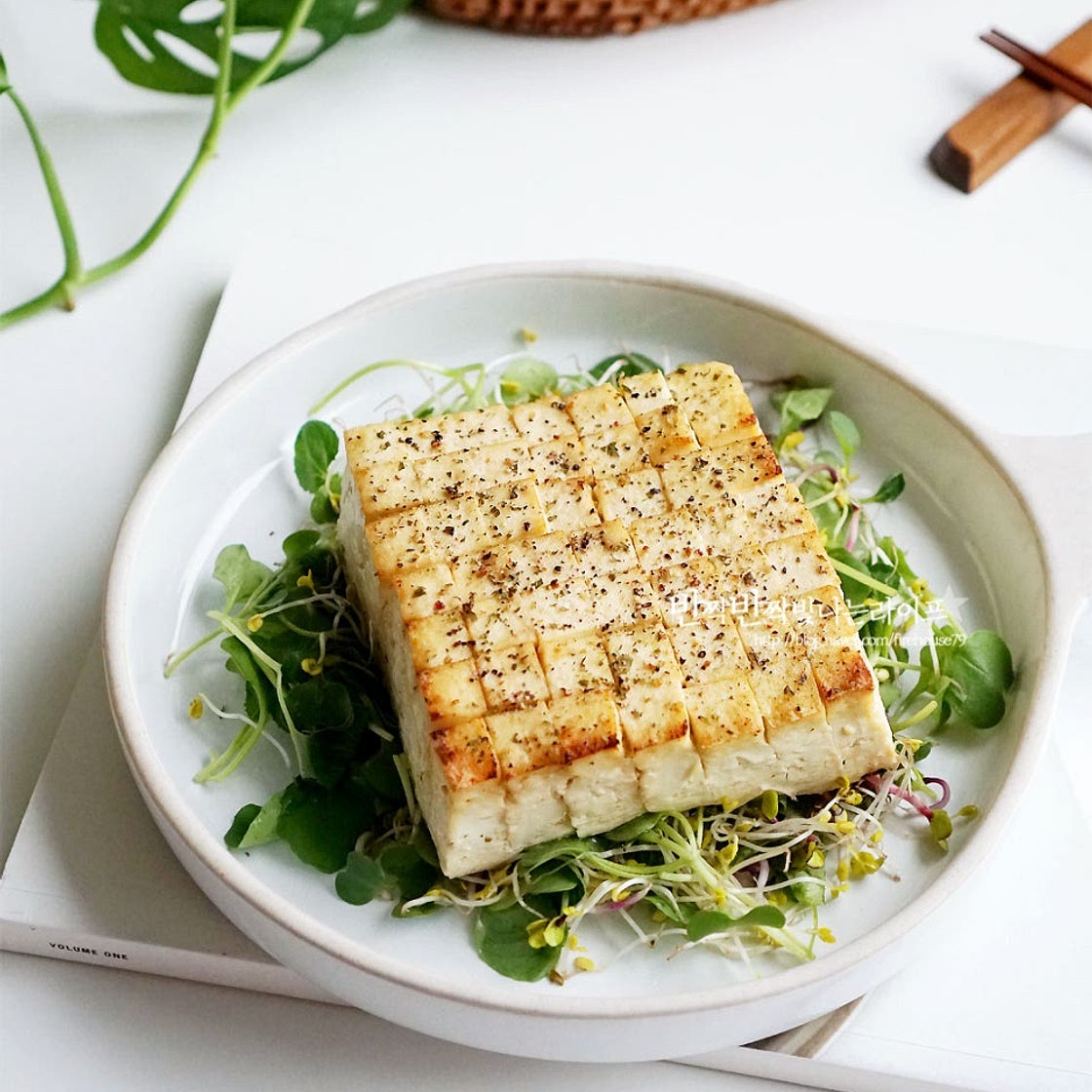 에어프라이어 두부구이 간단한 두부요리