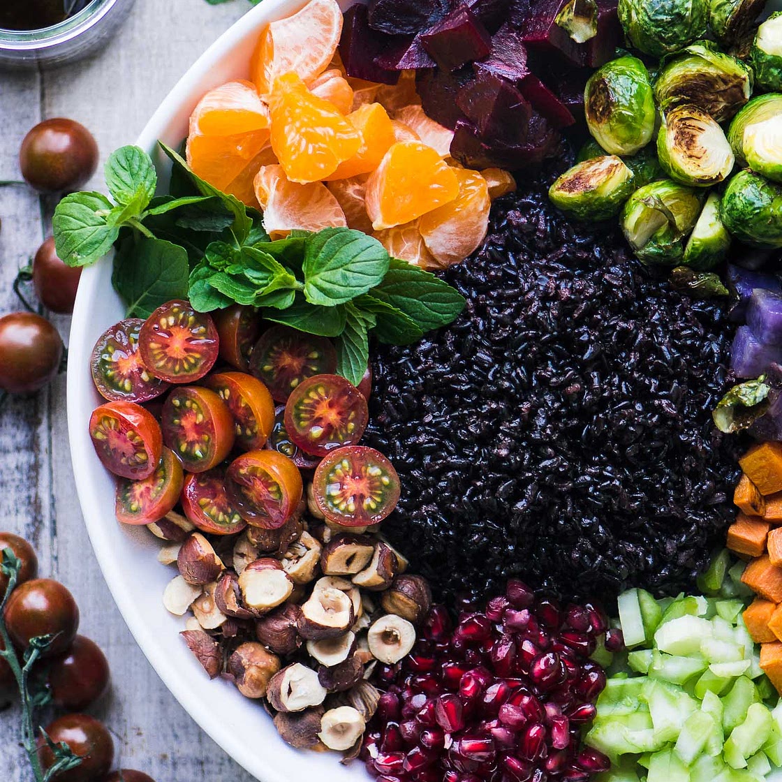 Winter Black Rice Salad