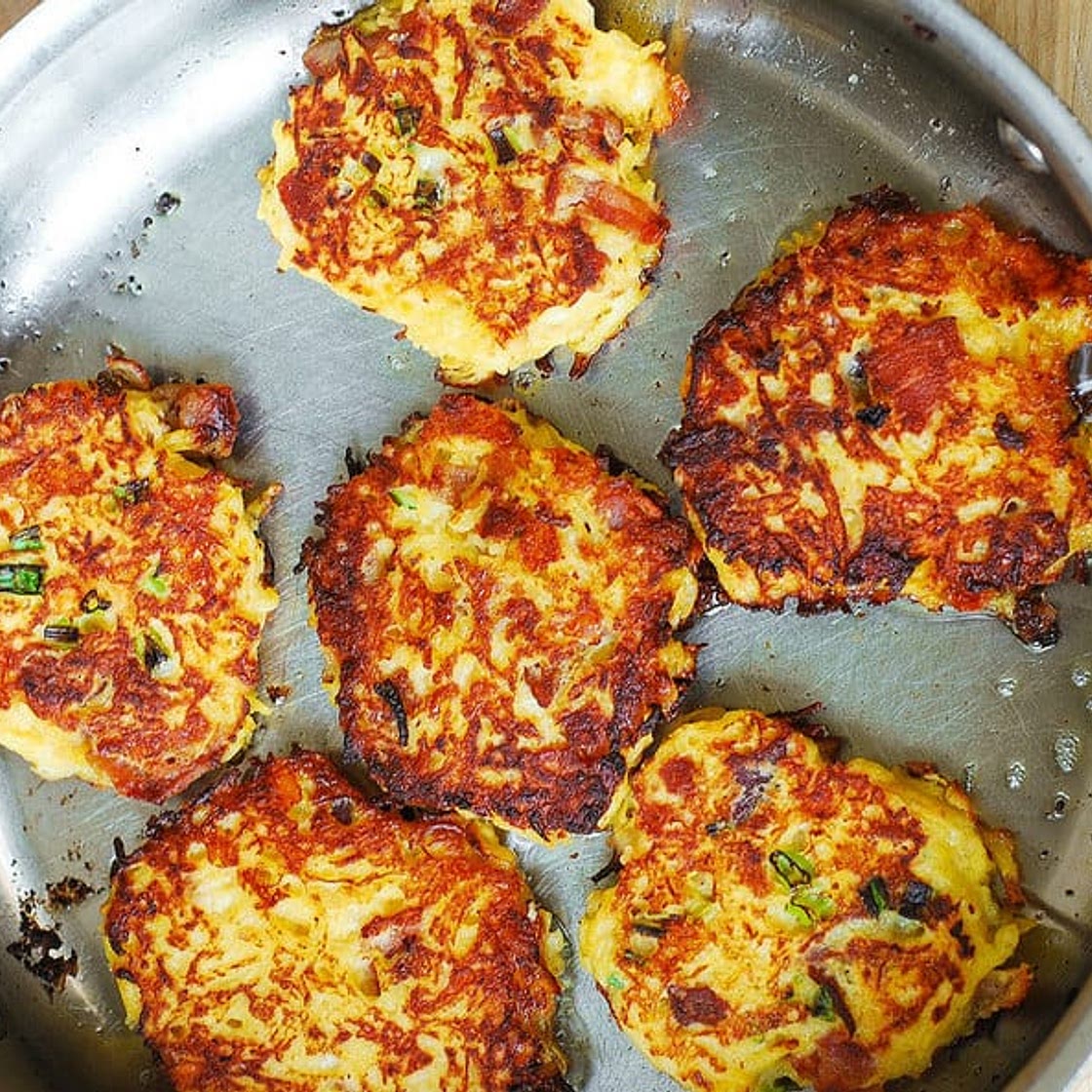 Bacon, Spaghetti Squash Fritters Recipe