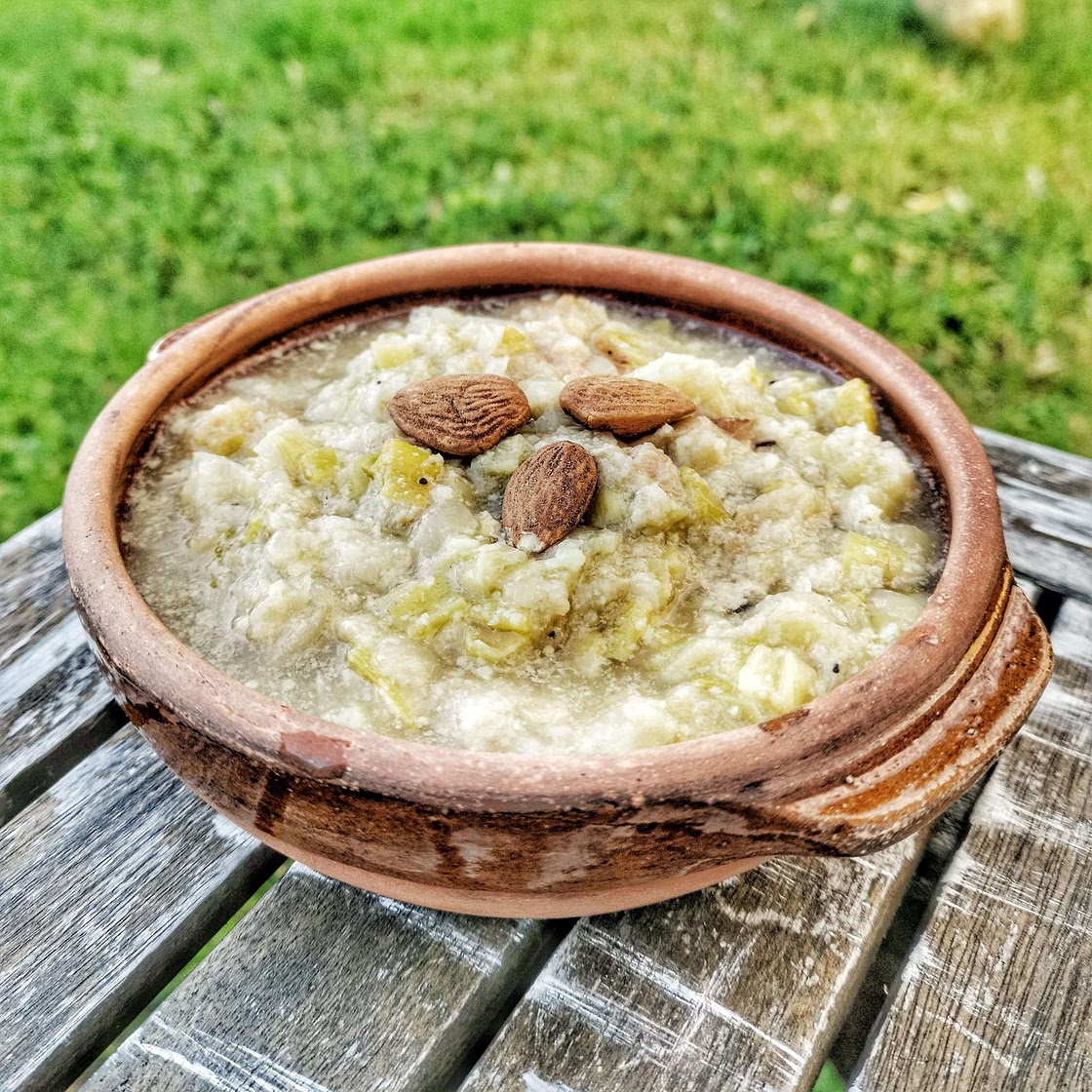 Porée blanche à jour de carême selon le Ménagier de Paris (XIV°)