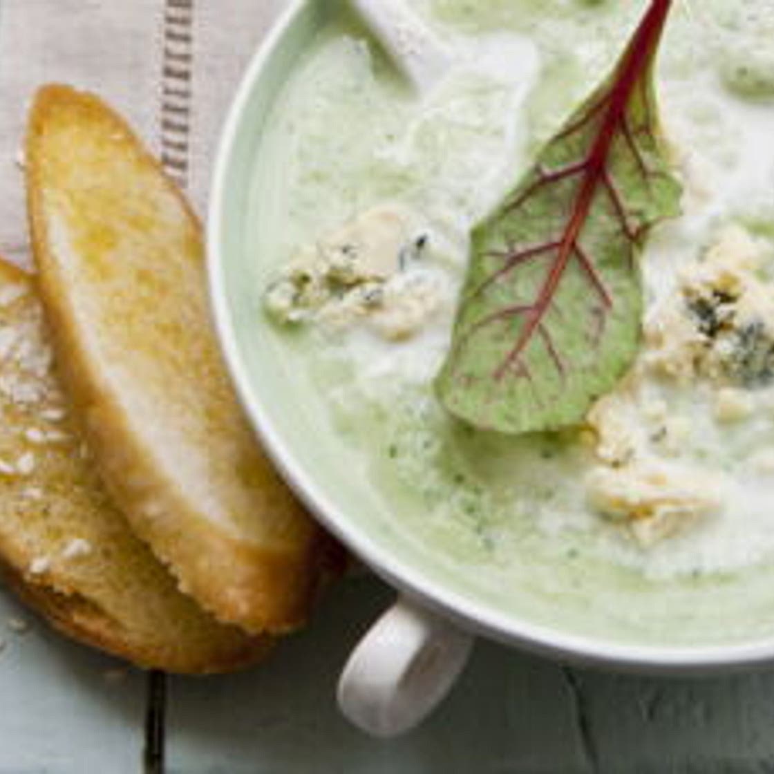 Velouté de brocoli au bleu