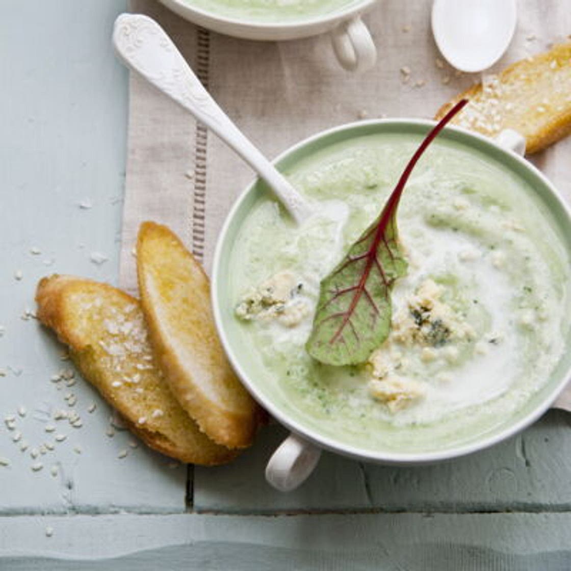 Velouté de brocoli au bleu