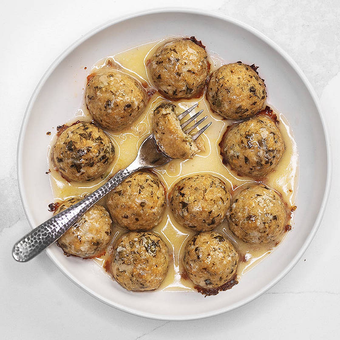 Garlic Butter Chicken Meatballs