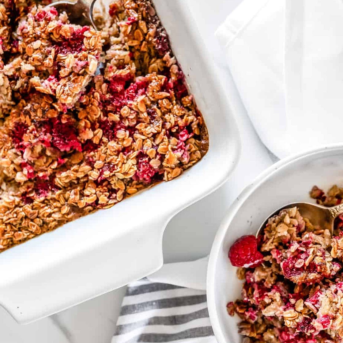 Raspberry Baked Oatmeal