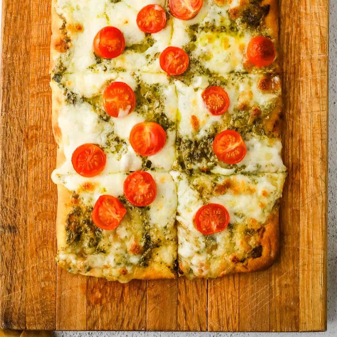 Easy Pesto Flatbread