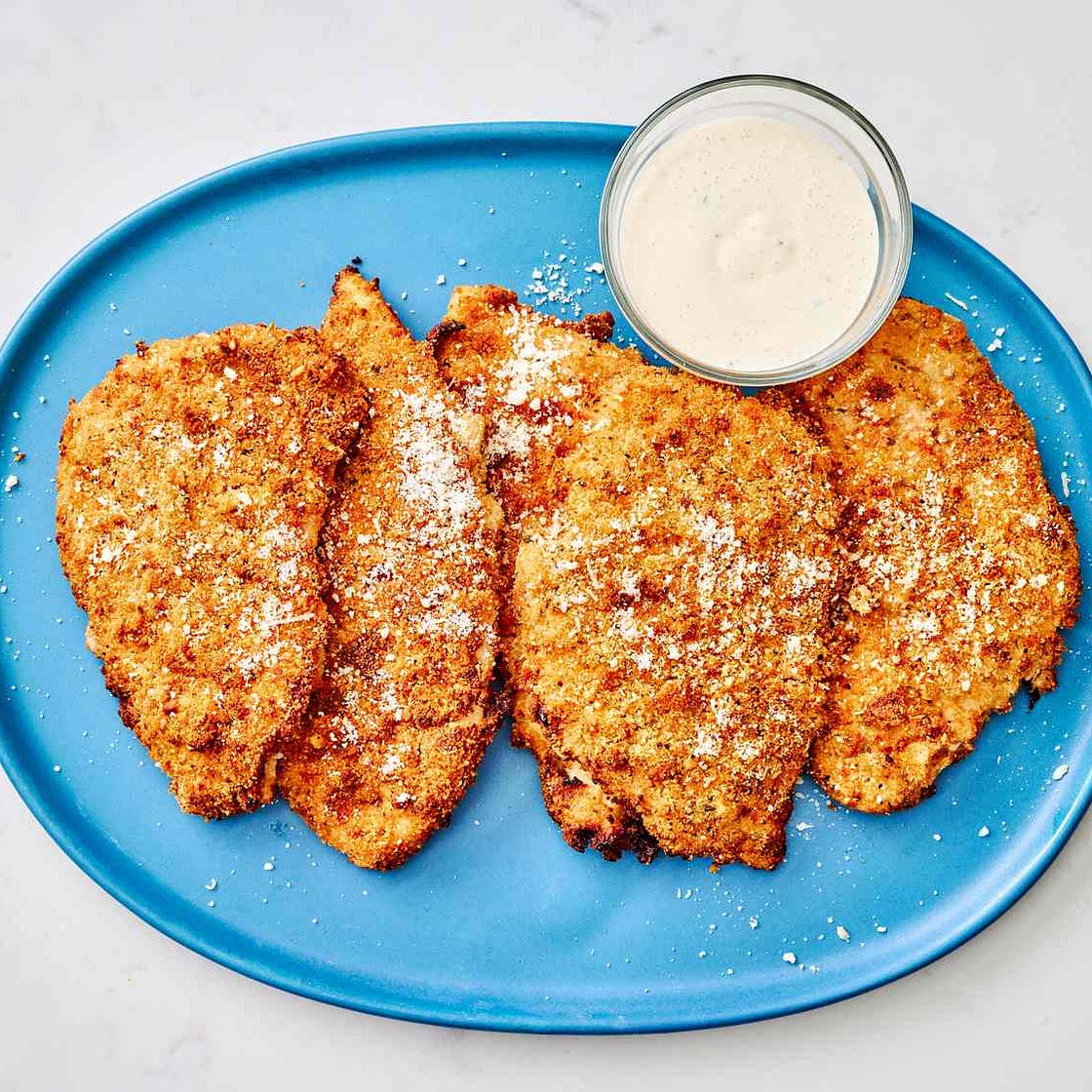 Crispy Caesar Chicken Cutlets