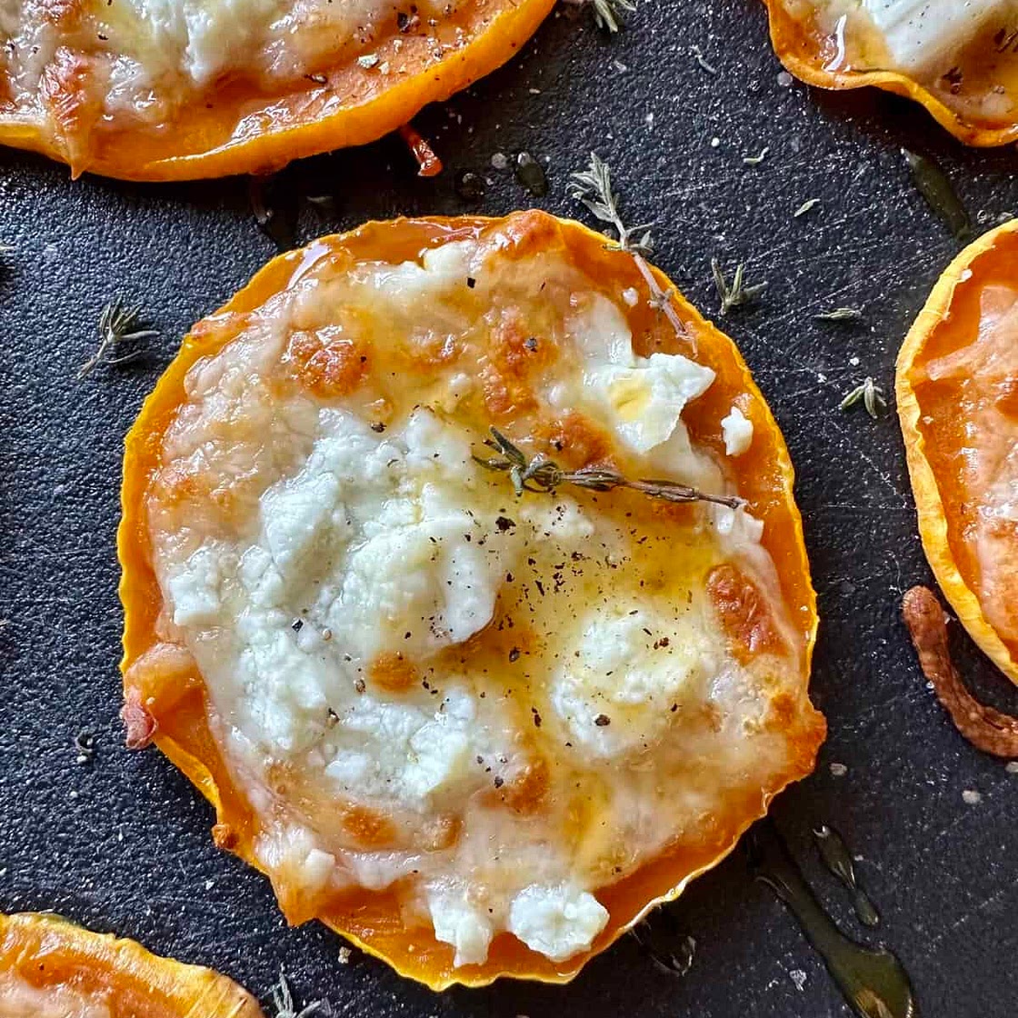 Cheesy Butternut Squash Slices