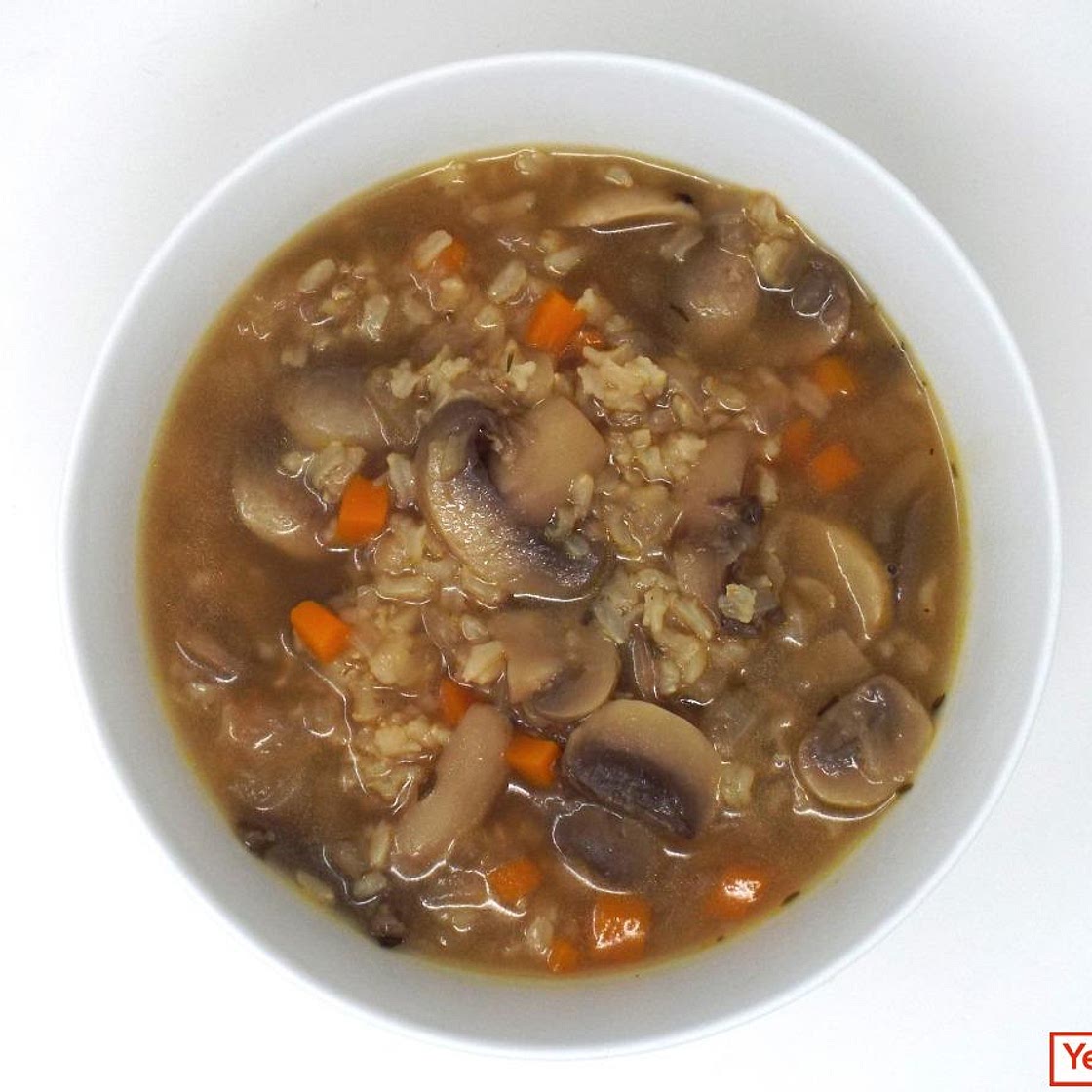 Mushroom and Brown Rice Soup