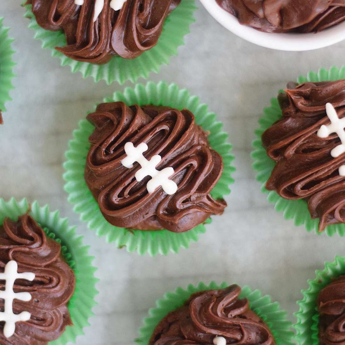 Football Cupcakes