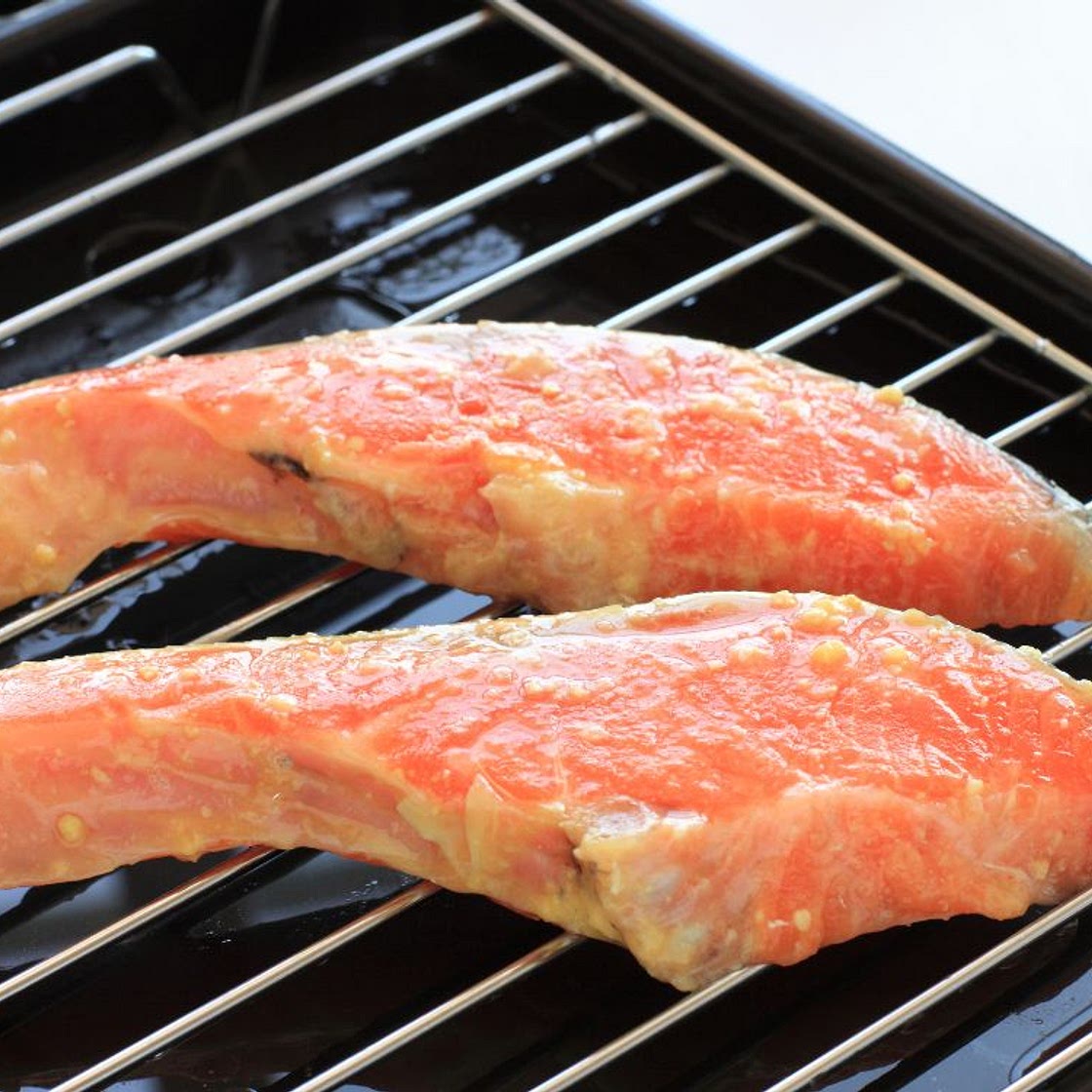 Miso Butter Salmon With Crispy Broccoli
